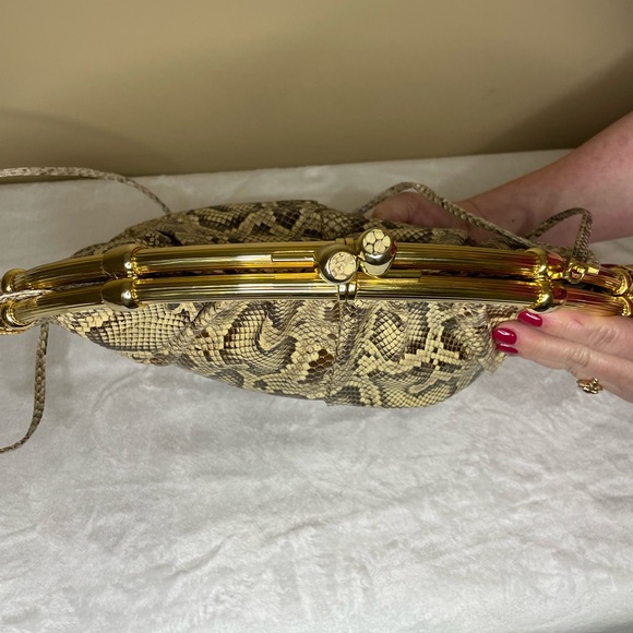 Vintage Judith Leiber Snakeskin Handbag - Picture 6 of 13